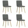 Sillas de comedor giratorias 4 unidades tela gris oscuro de , Sillas de comedor - Ref: Foro24-3315275, Precio: 198,39 €, Desc...