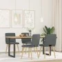 Sillas de comedor giratorias 4 unidades tela gris oscuro de , Sillas de comedor - Ref: Foro24-3315275, Precio: 198,39 €, Desc...