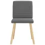 Sillas de comedor giratorias 4 unidades tela gris oscuro de , Sillas de comedor - Ref: Foro24-3315275, Precio: 198,39 €, Desc...