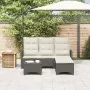 Set de sofás de jardín en forma de L con cojines 3 pzas negro by , Garden sets - Ref: Foro24-3328638, Price: 492,74 €, Discou...