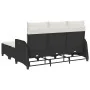 Set de sofás de jardín en forma de L con cojines 3 pzas negro by , Garden sets - Ref: Foro24-3328638, Price: 492,74 €, Discou...