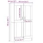 Estantería de madera ingeniería roble artisan 82,5x30,5x150 cm de , Librerías y estanterías - Ref: Foro24-3345216, Precio: 13...