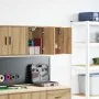 Armarios de pared 2 uds para garaje madera artesanal roble by , Armarios industriales - Ref: Foro24-860624, Price: 42,60 €, D...