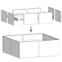 Jardinera 80x80x30 cm de acero galvanizado de , Maceteros y jardineras - Ref: Foro24-860806, Precio: 48,71 €, Descuento: %
