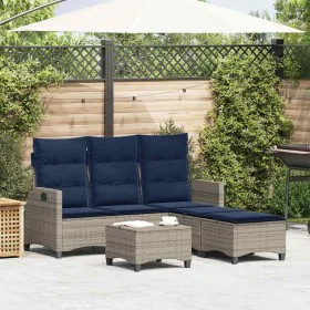 Set de sofás de jardín en forma de L con cojines 3 pzas gris von , Gartensets - Ref: Foro24-3328644, Preis: 508,12 €, Rabatt: %