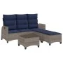 Set de sofás de jardín en forma de L con cojines 3 pzas gris by , Garden sets - Ref: Foro24-3328644, Price: 508,12 €, Discoun...