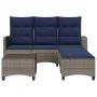 Set de sofás de jardín en forma de L con cojines 3 pzas gris by , Garden sets - Ref: Foro24-3328644, Price: 508,12 €, Discoun...