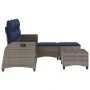 Set de sofás de jardín en forma de L con cojines 3 pzas gris by , Garden sets - Ref: Foro24-3328644, Price: 508,12 €, Discoun...