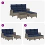 Set de sofás de jardín en forma de L con cojines 3 pzas gris by , Garden sets - Ref: Foro24-3328644, Price: 508,12 €, Discoun...
