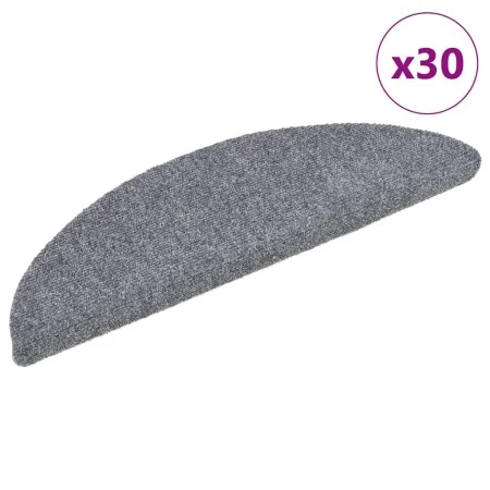 Alfombrilla autoadhesiva escalera 30 uds gris claro 56x17x3 cm by , Stair mats - Ref: Foro24-3365682, Price: 87,70 €, Discoun...