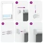 Estor Enrollable Opaco Blanco 145x210 cm Tela Ancho 141,6 cm by , Blinds and blinds - Ref: Foro24-4011969, Price: 32,36 €, Di...