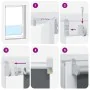 Estor Enrollable Opaco Blanco 155x230 cm Tela Ancho 151,6 cm by , Blinds and blinds - Ref: Foro24-4011997, Price: 38,39 €, Di...