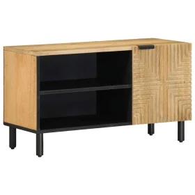 Mueble de TV madera maciza mango marrón 80x31,5x46 cm by , CD and DVD storage - Ref: Foro24-4017735, Price: 86,20 €, Discount: %