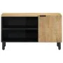 Mueble de TV madera maciza mango marrón 80x31,5x46 cm de , Almacenamiento para CD y DVD - Ref: Foro24-4017735, Precio: 86,20 ...