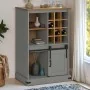 Vinoteca HALDEN con botelleros y puerta corredera gris pino by , Wine and liquor cabinets - Ref: Foro24-4018447, Price: 255,2...