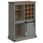 Vinoteca HALDEN con botelleros y puerta corredera gris pino by , Wine and liquor cabinets - Ref: Foro24-4018447, Price: 255,2...