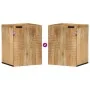 Armario colgante baño madera maciza mango marrón 38x33,5x48 cm de , Muebles de baño - Ref: Foro24-4017740, Precio: 81,08 €, D...