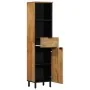Mueble de baño de madera maciza de mango marrón 38x33x160 cm by , Bathroom furniture - Ref: Foro24-4017742, Price: 176,49 €, ...