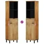 Mueble de baño de madera maciza de mango marrón 38x33x160 cm by , Bathroom furniture - Ref: Foro24-4017742, Price: 176,49 €, ...