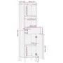 Mueble de baño de madera maciza de mango marrón 38x33x160 cm by , Bathroom furniture - Ref: Foro24-4017742, Price: 176,49 €, ...