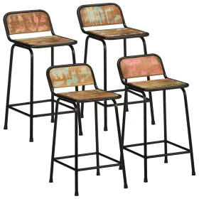 Taburetes de barra 4 uds 46x35,5x80 madera maciza reciclada von , Küchenhocker - Ref: Foro24-4013533, Preis: 240,10 €, Rabatt: %