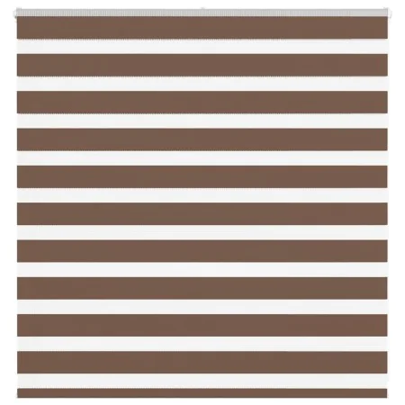 Estor cebra marrón 145x100 cm tejido ancho 140,9 cm poliéster by , Blinds and blinds - Ref: Foro24-4014322, Price: 24,50 €, D...