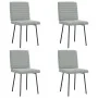 Sillas de comedor 4 unidades terciopelo gris claro de , Sillas de comedor - Ref: Foro24-3315256, Precio: 165,99 €, Descuento: %