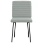 Sillas de comedor 4 unidades terciopelo gris claro de , Sillas de comedor - Ref: Foro24-3315256, Precio: 165,99 €, Descuento: %