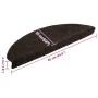 Alfombrilla autoadhesiva escalera 20 uds marrón oscuro by , Stair mats - Ref: Foro24-3365649, Price: 54,15 €, Discount: %