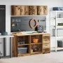 Armarios 6 uds para garaje madera ingeniería antigua madera von , Armarios industriales - Ref: Foro24-3328357, Preis: 289,07 ...