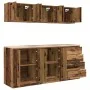 Armarios 6 uds para garaje madera ingeniería antigua madera von , Armarios industriales - Ref: Foro24-3328348, Preis: 399,98 ...