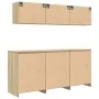 Armarios 6 uds para garaje madera de ingeniería roble sonoma by , Armarios industriales - Ref: Foro24-3328343, Price: 450,47 ...