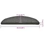 Alfombrilla escalera 30 uds gris oscuro 56x17x3 cm de , Alfombrillas para escalones - Ref: Foro24-3365745, Precio: 103,77 €, ...