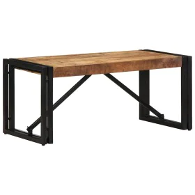 Mesa de centro 80x40x35 cm madera maciza de mango rugosa by , Coffee table - Ref: Foro24-4016676, Price: 78,46 €, Discount: %