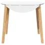 Mesa de comedor natural madera maciza roble caucho by , Kitchen and dining tables - Ref: Foro24-4102531, Price: 133,98 €, Dis...