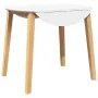 Mesa de comedor natural madera maciza roble caucho by , Kitchen and dining tables - Ref: Foro24-4102531, Price: 133,98 €, Dis...