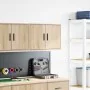 Armario de pared para garaje madera de ingeniería roble sonoma von , Armarios industriales - Ref: Foro24-860647, Preis: 45,36...