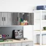 Armario de pared para garaje madera de ingeniería gris sonoma by , Armarios industriales - Ref: Foro24-860653, Price: 42,01 €...