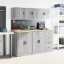 Armario de pared para garaje madera de ingeniería gris sonoma by , Armarios industriales - Ref: Foro24-860653, Price: 42,01 €...