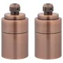 Portalámparas 2 uds bronce rojo E27 by , Lighting accessories - Ref: Foro24-4106534, Price: 15,60 €, Discount: %