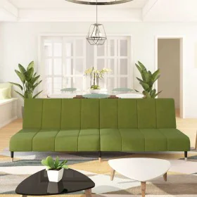 Sofá cama de 2 plazas terciopelo verde claro von , Sofas - Ref: Foro24-375877, Preis: 249,14 €, Rabatt: %