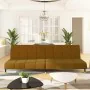 Sofá cama de 2 plazas terciopelo marrón by , Sofas - Ref: Foro24-375882, Price: 249,14 €, Discount: %