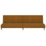 Sofá cama de 2 plazas terciopelo marrón by , Sofas - Ref: Foro24-375882, Price: 249,14 €, Discount: %