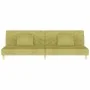 Sofá cama de 2 plazas con dos almohadas tela verde by , Sofas - Ref: Foro24-375894, Price: 241,19 €, Discount: %