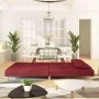 Sofá cama de 2 plazas con dos almohadas tela color vino by , Sofas - Ref: Foro24-375896, Price: 241,19 €, Discount: %