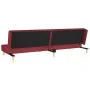 Sofá cama de 2 plazas con dos almohadas tela color vino by , Sofas - Ref: Foro24-375896, Price: 241,19 €, Discount: %