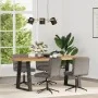 Sillas de comedor 4 unidades cuero sintético gris de , Sillas de comedor - Ref: Foro24-3315677, Precio: 247,17 €, Descuento: %