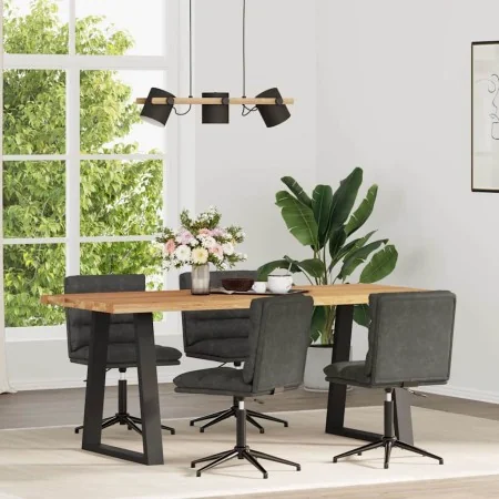 Sillas de comedor 4 unidades cuero sintético negro de , Sillas de comedor - Ref: Foro24-3315675, Precio: 247,17 €, Descuento: %
