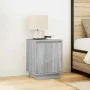 Mesillas de noche con luces LED 2 uds gris sonoma 38x34x50 cm de , Mesitas de noche - Ref: Foro24-861276, Precio: 85,18 €, De...
