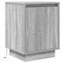 Mesillas de noche con luces LED 2 uds gris sonoma 38x34x50 cm de , Mesitas de noche - Ref: Foro24-861276, Precio: 85,18 €, De...